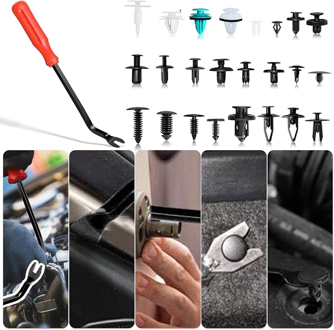 Car Retainer Clips Fasteners Cars Body Kits 24 Most Popular Sizes 801 PCS Car Door Panel Trim Clips Kit 1 Pcs Fastener Remover for Ford GM Toyota Honda Chrysler BMW Benz Nissan Subaru Audi Mazda