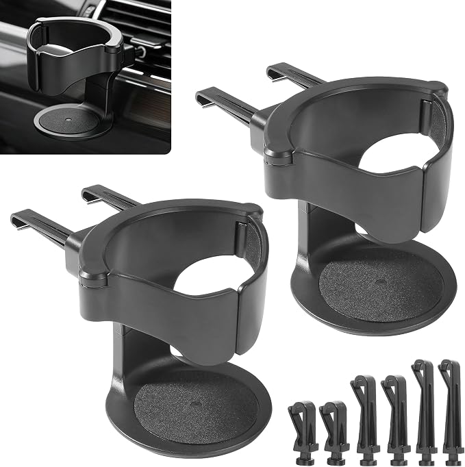 Car Cup Holder,Car Accessories Universal Cup Holder Expander,Automotive Air Vent Ashtray Holders,Automotive Cups Holders,Suitable for Most Cars,SUV,RV with Horizontal Blade Vents (2 PCS)