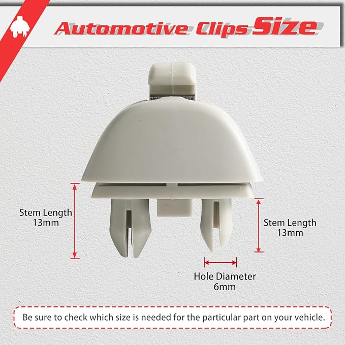 OTUAYAUTO 4F0857561 2pcs Sun Visor Support Clip Retainer for Audi A6 Quattro A7 A8 RS6 for VW Passat, Polo, Upgraded Car Interior Sunscreen Holder Hook Grey Anti Vibration 6R0857561Y20