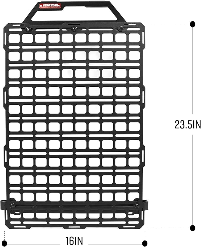 BuiltRight Industries Seat Back MOLLE Panel Organizer - Stage 1 Kit for Ford Raptor, F-150 (2015+), SuperDuty (2017+), and Ranger (2019+) | Made in USA