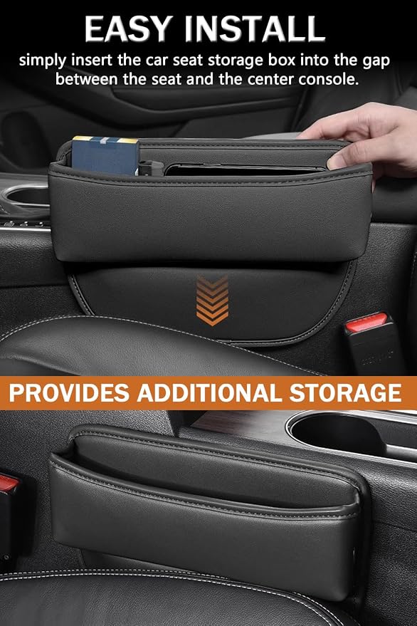 2 PCS Car Seat Gap Filler Organizer for Nissan Altima Rogue Frontier Sentra Accessories, for Nissan Car Seat Gap Plug