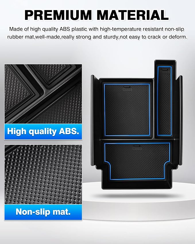 Karltys Center Console Organizer for 2022-2025 2026 Nissan Pathfinder, ABS Middle Console Organizer Tray for Pathfinder Armrest Storage Box Insert Accessories