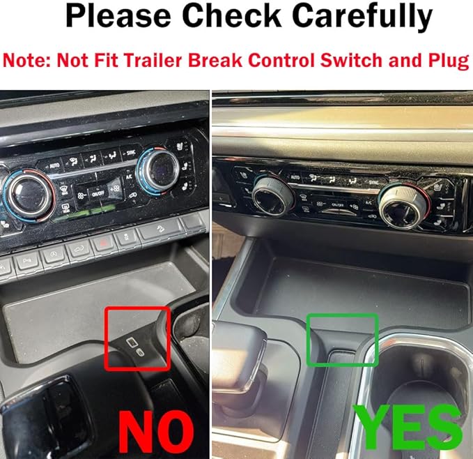 EDBETOS Center Console Organizer Compatible with 2023 2024 2025 2026 Chevy Silverado 1500 Accessories Middle Insert Tray - Full Console w/Bucket Seats ONLY