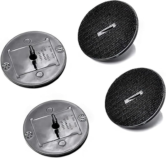 OTUAYAUTO 4PCS Floor Mat Fastener - Replacement for BMW Carmats Fixation Clips with T-Hook Anchor for Velour Carpet