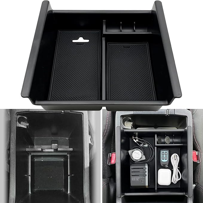 Compatible with Toyota 4Runner Accessories Center Console Tray Organizer Armrest Box Storage Fit for 4Runner 2010-2019 2020 2021 2022 2023 2024 (Console Organizer)