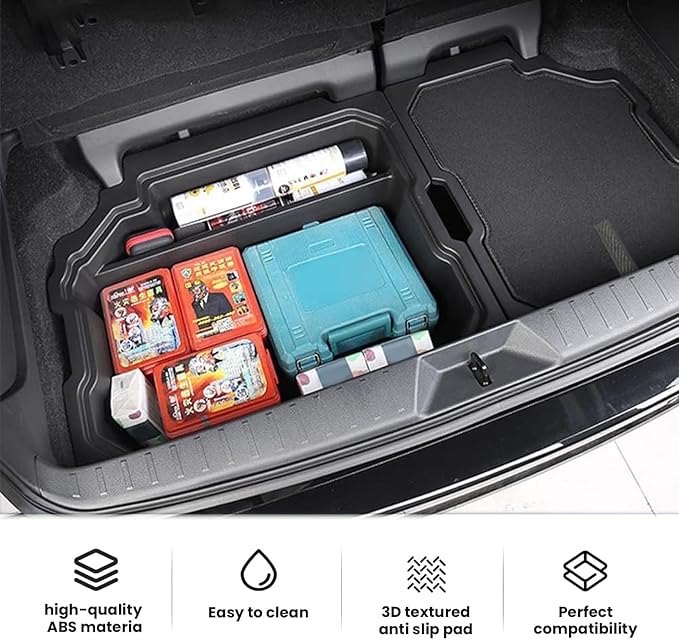 2024 for Toyota Sienna Trunk Tray，compatible with Toyota Sienna 2024 2023 2022 2021 Trunk Cargo Organizer，New Small Items Organizer