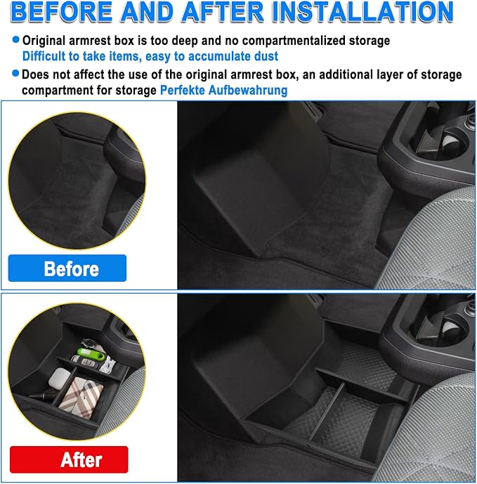 SHAOHAO for 2023 2024 2025 BMW iX Under Console Organizer, Fit for 2022 2023 2024 2025 BMW iX xDrive50, M60 Lower Organizer Tray Insert Storage Box 2023 2024 2025 iX I20 Accessories Console Tray