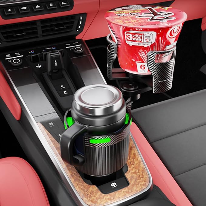 Car Cup Holder Expander Water Bottle Base fit Stanley fit owala for Yeti Rambler for Hydro Flasks 14/24/32/36/40oz -Adjustable Expandable Cup Holder Accessories for Most Cars Trucks. (BJ-2378)