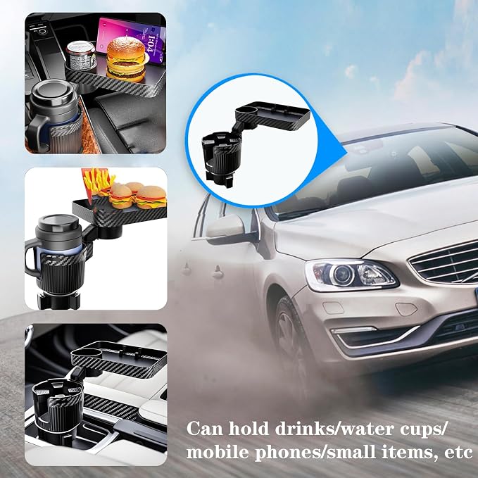Car Cup Holder Expander Water Bottle Base fit Stanley for Yeti Rambler for Hydro Flasks 14/24/32/36/40oz -Adjustable Expandable Cup Holder Accessories for car Most Cars Trucks SUVs.(BJ-2392)