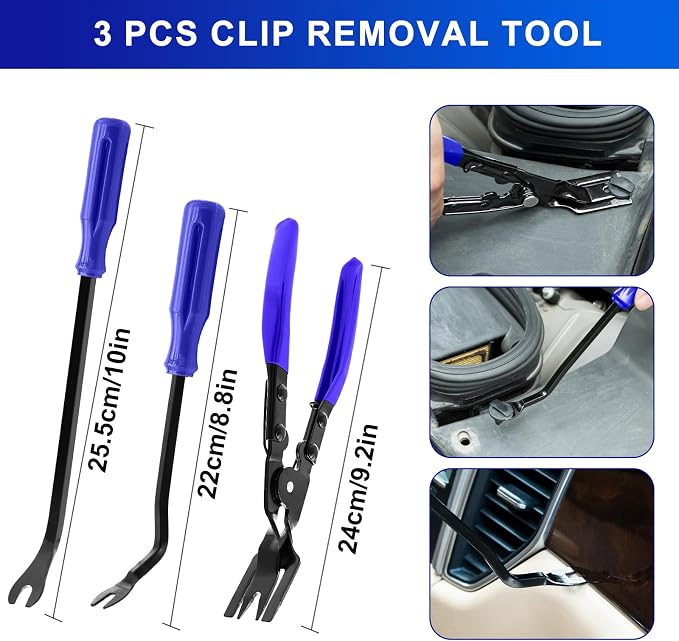 13 Pcs Precision Hook and Pick Tool Set with Clip Removal Plier Rivets Puller Fastener Remover Telescoping Magnetic Pickup Gasket Scraper for Electronics Maintenance Pick Tools Automotive Repair Blue
