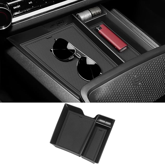 Center Console Organizer Compatible with Chevy 2025 2026 Equinox ABS Material Center Console Insert Tray Secondary Storage Box (Not for Equinox EV)