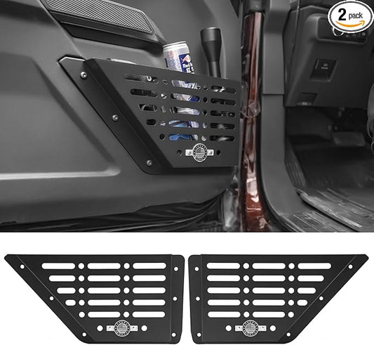 Front Door Storage Metal Box for Ford Bronco 2021-2024 Interior Storage Expansion Front Door Storage Pockets Side Insert Organizer Accessories (2-PCS)