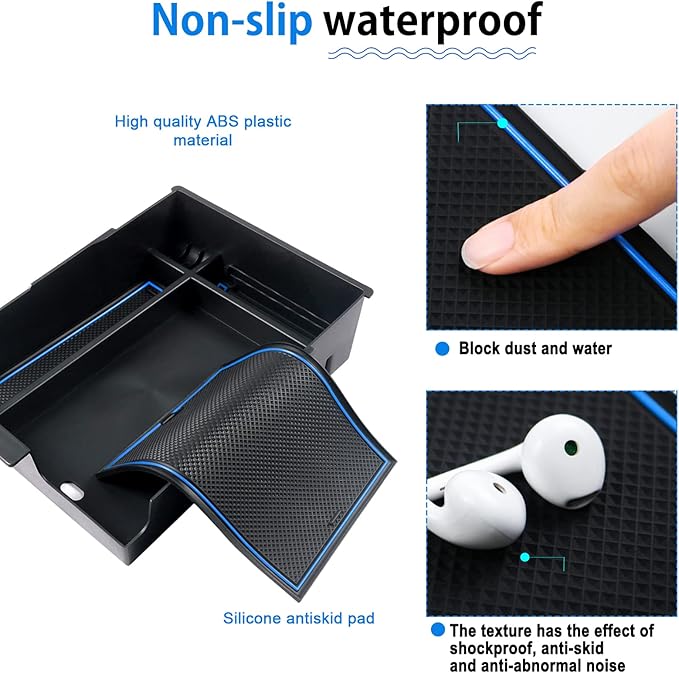 SHAOHAO for 2024 2025 Hyundai Palisade Center Console Organizer Tray for 2023 2024 2025 Hyundai Palisade Accessories SE SEL XRT Limited Calligraphy Armrest Storage Box Insert Tray Palisade 2024 2025