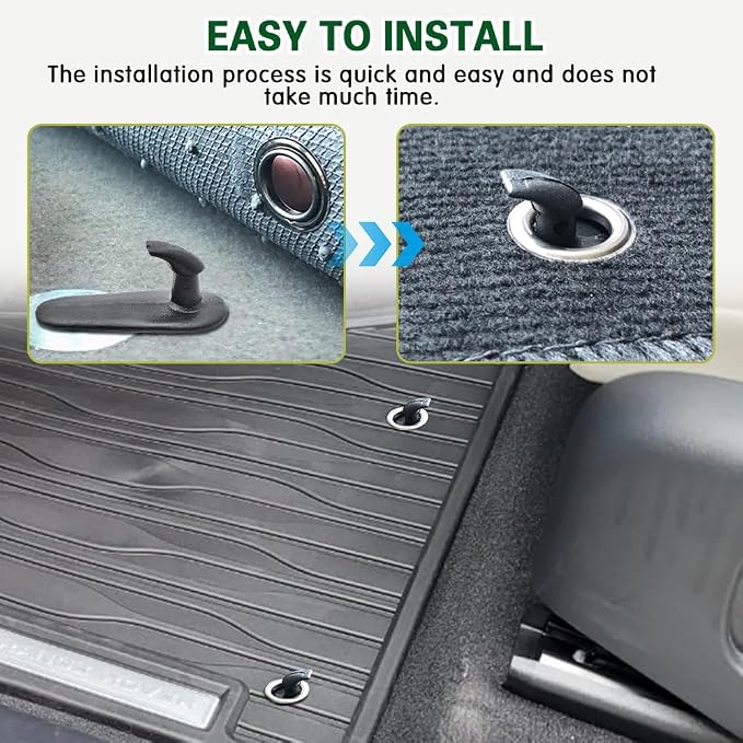 4PCS Car Floor Mat Clips, Car Mat Hook, Carpet Holders Fixing Clamps Hooks Replacement #08210-00820 08211-00720, Car Interior Accessories Floor Carpet Fixing Clips Suitable for Toyota Lexus