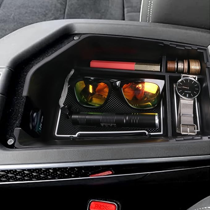 SHAOHAO 2024 2025 GV70 Center Console Organizer for 2022 2023 2024 2025 Genesis GV70 Accessories Tray, 2022-2025 GV70 2.5T/3.5T Armrest Storage Box Center Console Tray for Genesis GV70 2023 2024 2025
