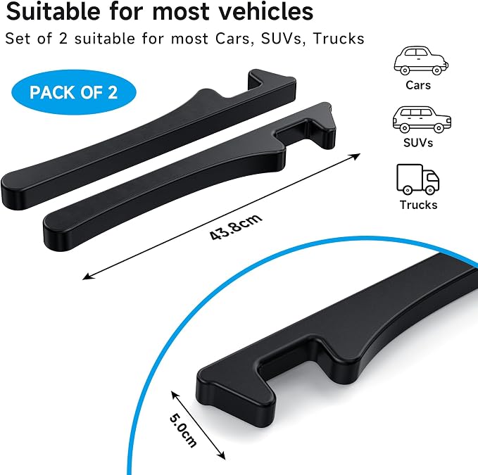 Car Seat Gap Filler Set of 2, Seat Side Gap Filler Fill Gap Between Seat & Console with Double-Sided Textured Design Soft Foam For Car SUV Truck, Seat Crevice Blocker Stop Things from Dropping