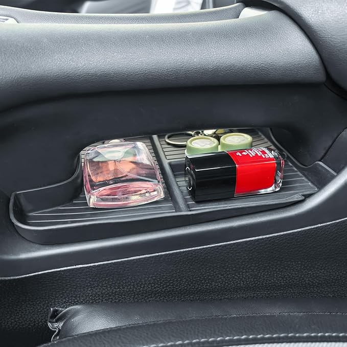 HGWEI Center Console Organizer Compatible with Honda HRV 2023 2024 2025 2026 2027 Interior Accessories, Lower Armrest Storage Box Insert Tray Floor Compartment Holder Black Trim