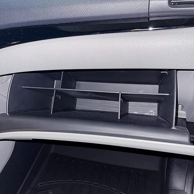 EDBETOS Glove Box Dividers Organizer Compatible with Honda Pilot 2016-2020 2021 2022/ Ridgeline 2017-2023/ Passport 2019-2023 Accessories Double Compartment Optimize Interior Storage Space