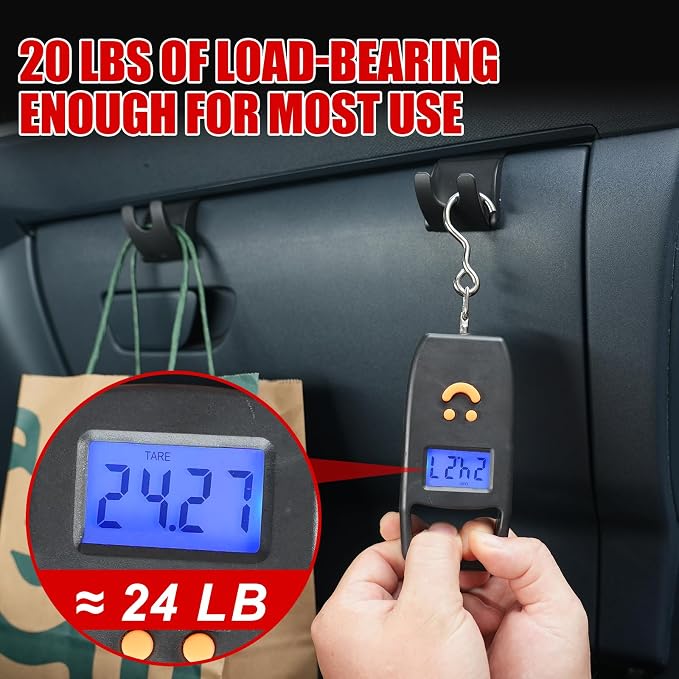 Mabett Glove Box Organizer Hooks for Ford Maverick 2026 2022-2025 Accessories, Snap-in Organizer Storage Hook Clips for Hanging Luggage Bag Umbrella Grocery Bag (Hooks)
