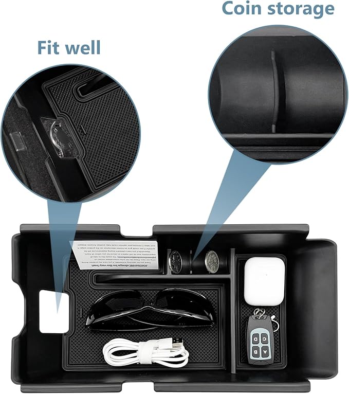 Compatible with Camry XLE XSE & Camry LE SE 9th 2025 2026 Center Console Organizer Tray Accessories（not for 8th 2024）