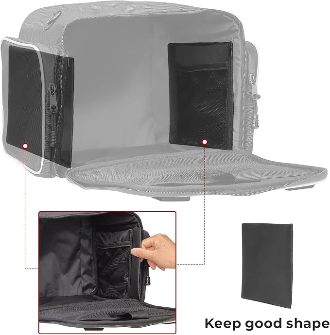 KEMIMOTO Trunk Liner Storage Bags for Tri Glide & Freewheeler Trike 2009-2026, 18Lx2 Large Capacity Rear Trunk Organizer, Easy Carry Travel Bags, 2 Pack