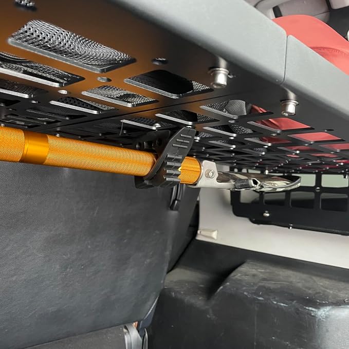 HIGH FLYING for Toyota Prado J150/Lexus GX460 Caraccessories Molle Panels Storage Modular System Trunk Shelf Organizer Rear Cargo Racks (Clamps)