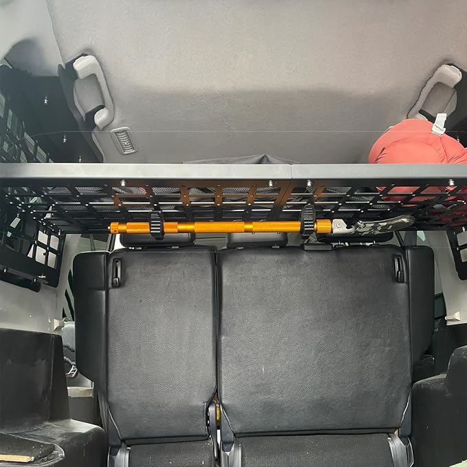 HIGH FLYING for Toyota Prado J150/Lexus GX460 Caraccessories Molle Panels Storage Modular System Trunk Shelf Organizer Rear Cargo Racks (Clamps)