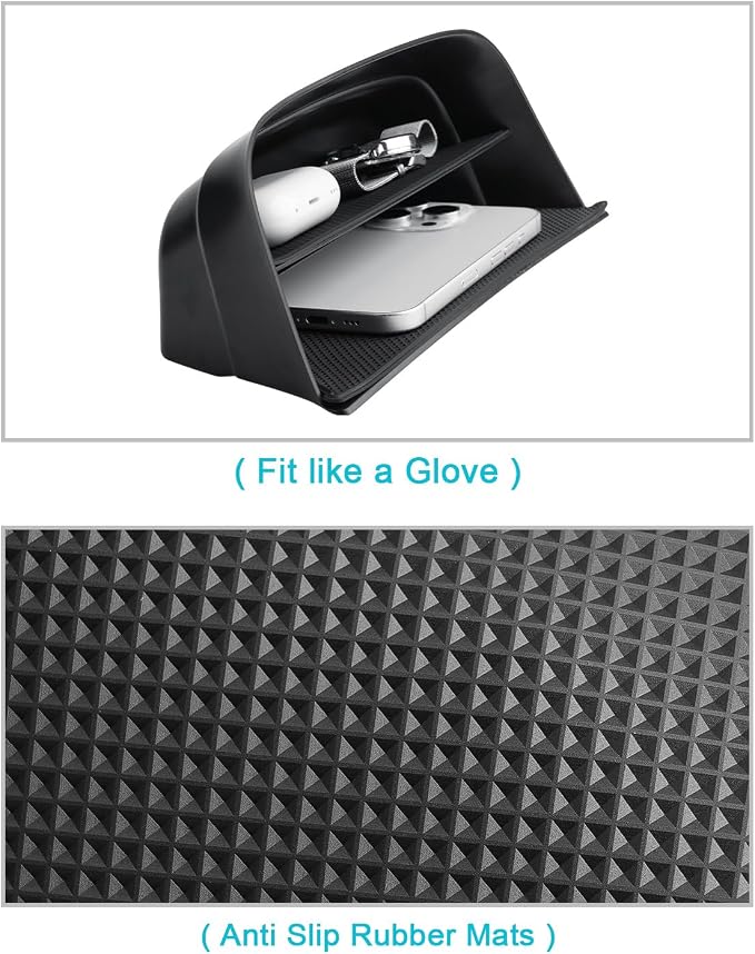 CDEFG 2Pcs for 2026 Hyundai Palisade Center Console Organizer for 2026 Hyundai Palisade Accessories Middle Console Armrest Storage Box (Only for 7-Seater Split Armrest)