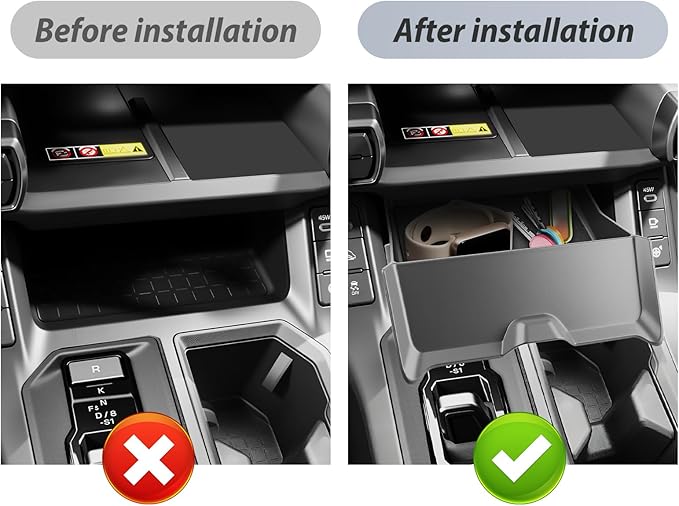 SKTU 2026 RAV4 Lower Drawer Storage Box for 2026+ Toyota RAV4 (LE/SE/XLE Premium/Woodland/XSE/Limited) Drawer Storage Box Toyota RAV4 2026 Accessories Rubber Drawer Console Organizer