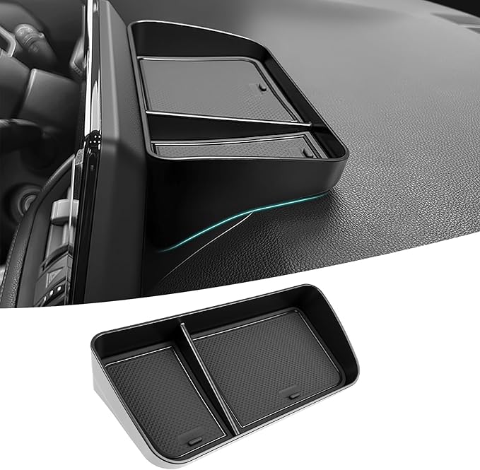 Center Console Organizer Tray Compatible with 2019-2025 Toyota RAV4 & Prime Accessories, Dashboard Storage Box Dash Organizer (ONLY Fit 8" Multimedia Display Screen) for RAV-4 Accessories