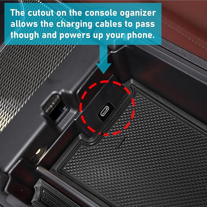 Jaronx Compatible with BMW Center Console Organizer for 3 Series G20 2019-2025/4 Series G22 i4 G26 2021-2025, for BMW 3' Organizer Tray 2019-2025, i4/4' Console Storage Box 2021-2025
