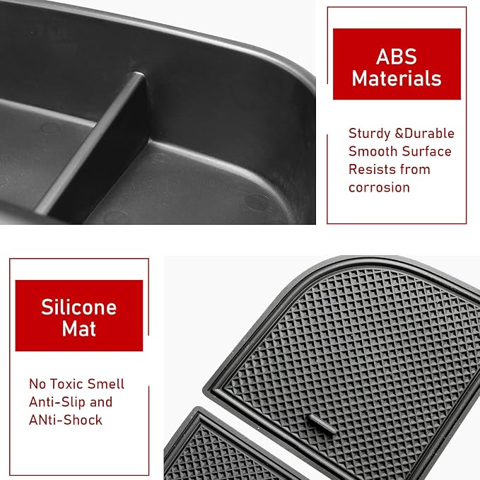 TTCR-II Compatible with Toyota Sienna Dash Organizer Tray 2021-2024, for Sienna Dash Console Organizer 2021-2024 Rear Screen Storage Tray (Not for 2025 Version)