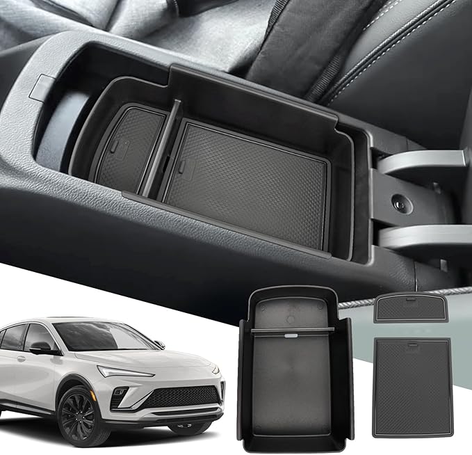 SXCY Fit for 2025 2026 Buick Envista Center Console Organizer for 2024 2025 2026 Buick Envista Accessories Armrest Console Tray for 2024 2025 2026 Buick Envista Middle Console Organizer (black)