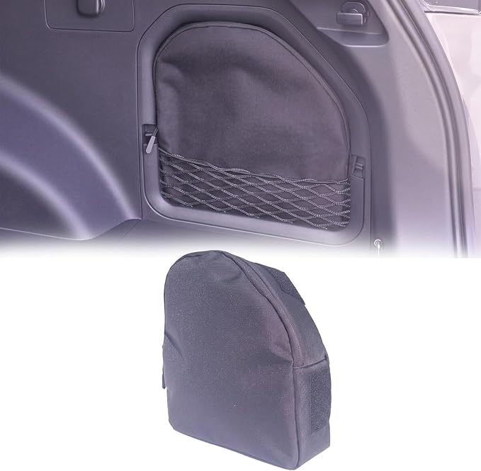 Trunk Upgrade, Trunk Organizer Pocket Bag, Trunk Cubby Storage bag,Cargo side pocket For Toyota Rav4 Gen6 2026+ Black, 1 pc