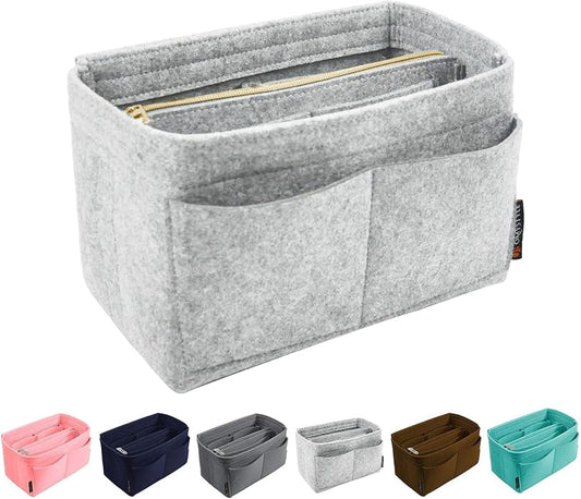 OMYSTYLE Purse Organizer Insert, Felt Tote Bag Organizer Insert with 5 Sizes, Handbag Dividers for Inside Purse, Compatible with Longchamp, Neverful, Speedy and More