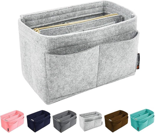 OMYSTYLE Purse Organizer Insert, Felt Tote Bag Organizer Insert with 5 Sizes, Handbag Dividers for Inside Purse, Compatible with Longchamp, Neverful, Speedy and More