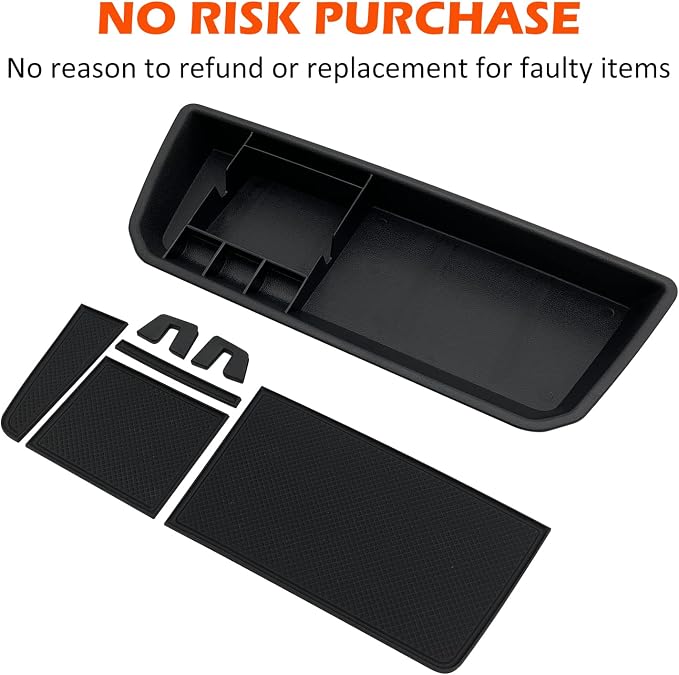 for VW Atlas and Cross Sport Accessories Dashboard Organizer 2018 2019 2020 2021 2022 2023 Insert ABS Box Storage (Not fit for 2024)