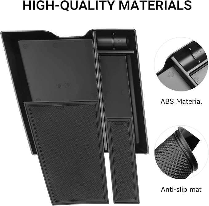 Center Console Organizer Compatible with Chevy 2025 2026 Equinox ABS Material Center Console Insert Tray Secondary Storage Box (Not for Equinox EV)