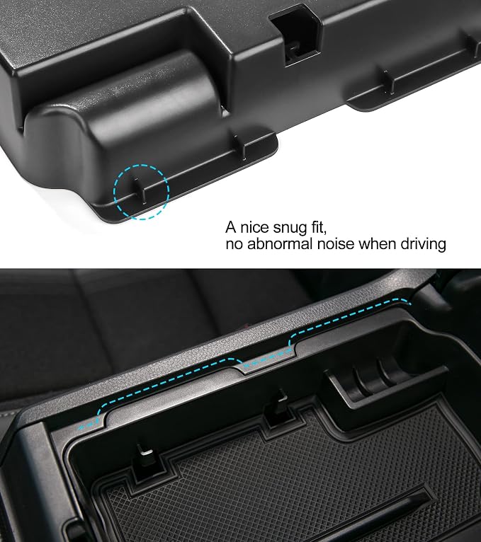 Thenice for 11th Gen Civic Armrest Storage Box Insert Tray Glove Box Organizer for Honda Civic 2022 2023 2024 2025 2026 with CVT