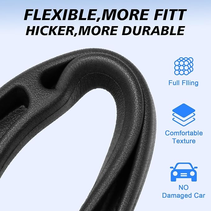 Car Seat Gap Filler 2 Pack, Built-in Storage Slot & Seat Belt Pass-Through Design, No-Readjust Gap Blocker Organizer for SUV Truck Sedan, Universal Fit Car Interior Accessories-487