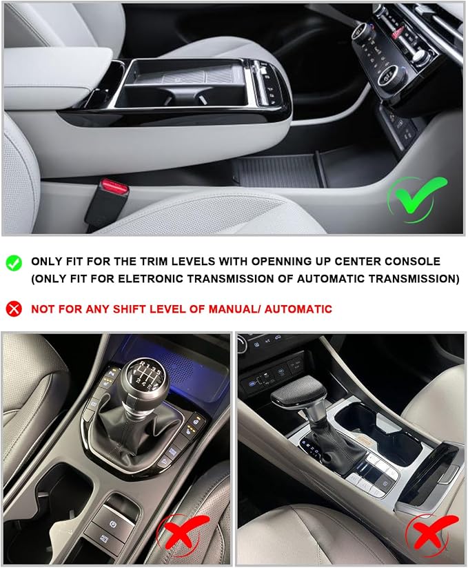 CDEFG for 2025 2026 Hyundai Tucson Limited Center Console Organizer, for 2025 2026 Hyundai Tucson Accessories Middle Console Storage Box(Electronic Transmission of AT ONLY)