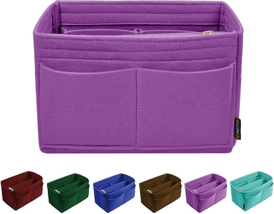 OMYSTYLE Purse Organizer Insert, Felt Tote Bag Organizer Insert with 5 Sizes, Handbag Dividers for Inside Purse, Compatible with Longchamp, Neverful, Speedy and More