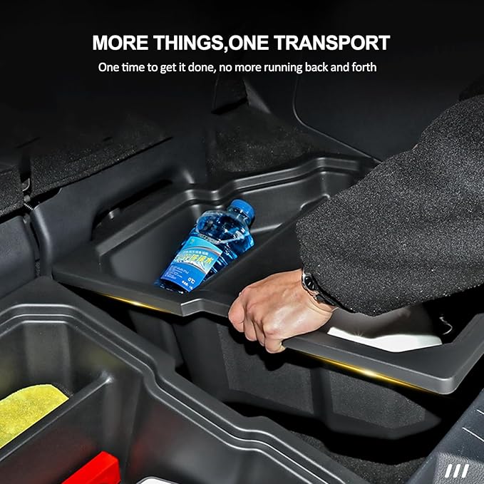 2024 for Toyota Sienna Trunk Tray，compatible with Toyota Sienna 2024 2023 2022 2021 Trunk Cargo Organizer，New Small Items Organizer