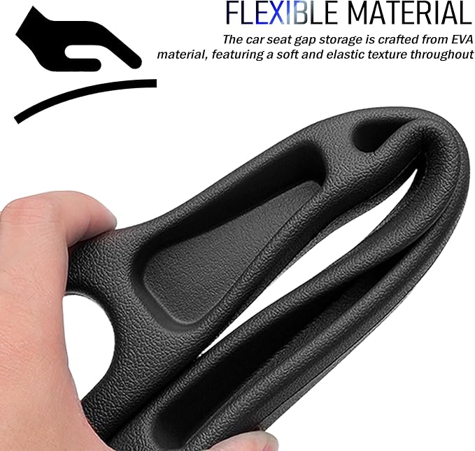 2PCS Car Seat Gap Filler Organizer,2026 Upgrade Gaps Between Car Seats for Avoiding Items Falling,Multi-Function Cars Seat Gap Plug with Storage Slot for 0.98-1.38 Inch Gaps