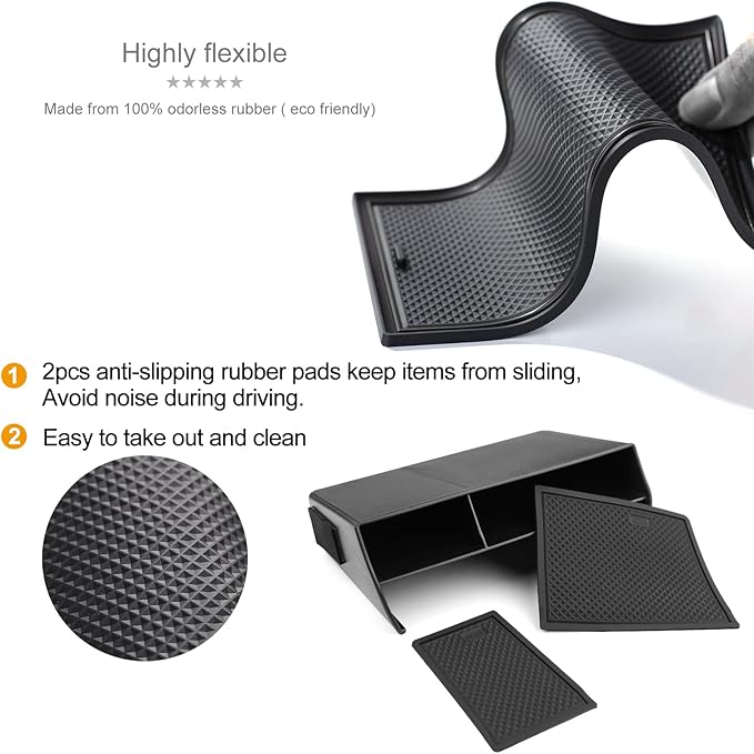 Thenice for 11th Gen Civic Center Console Organizer Caddy Glove Storage Box Compatible with Honda Civic 2022 2023 2024 2025 2026