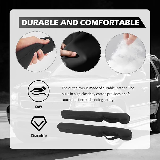 2026 Latest 2PCS Upgraded Car Seat Gap Filler with Fixing Ring,Elastic Car Gap Filler to Avoid Dropping Cell Phones/Keys,Essential Cars Gaps Seat Fillers Cars Accessories