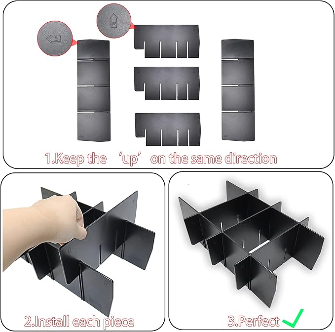 Center Console Organizer Divider for Ford F150 2021 2022 2023 2024 2025 Accessories Insert Armrest Interlock Secondary Storage Tray Box ABS Material