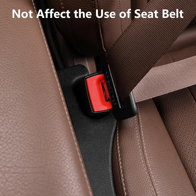 Car Seat Gap Filler Organizer - No Drop Seat Guard, Side Gap Filler for Car, SUV, and Trucks, 2 Pack, Black - Prevents Items from Falling, Extra Storage Space, Easy to Install, Durable & Eco-Friendly