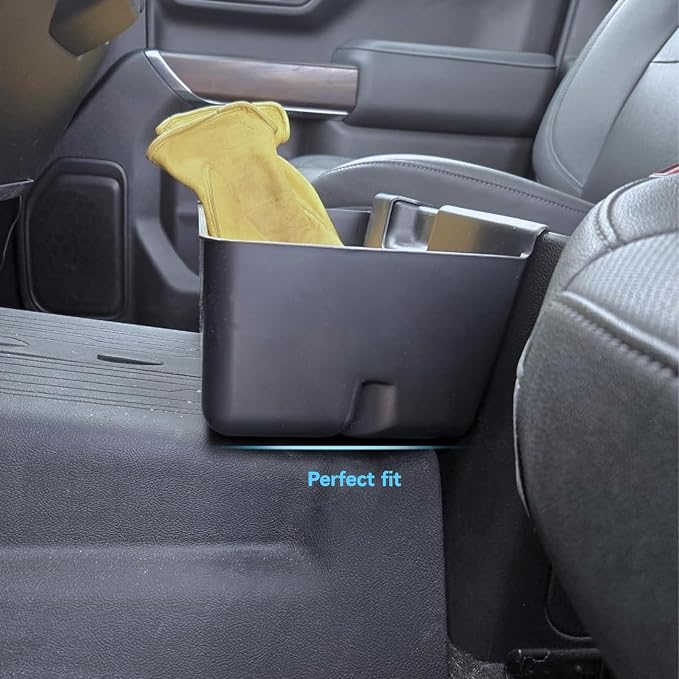Floor Console Organizer for 2019-2026 Chevy Silverado/GMC Sierra 1500, 2020-2026 Silverado/Sierra 2500HD 3500HD Jump Seat Accessories Large-Capacity Hanging Tray(for Split-Bench Folding Seat Only)