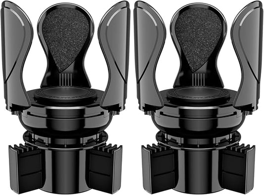 Car Cup Holder Expander, Cup Holder Extender Adapter with Expandable Arm and Adjustable Base, Compatible with Yeti Ramblers, Hydro Flasks, Stanley, Owala Most Coffee Mugs Bottles & Cups (CUP-2pack)